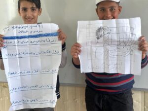 クラス長たちが用意したポスター